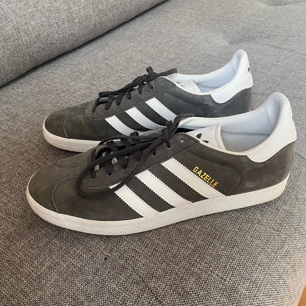 Adidas Gazelle Originals Suede Sneakers – Gray – Men’s US 11.5 / EU 46